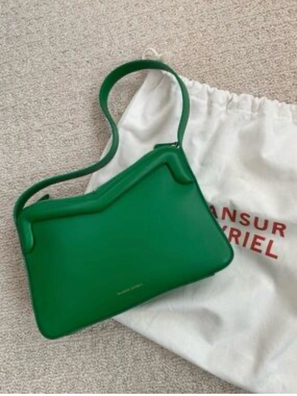 Mansur Gavriel Emerald Green Shoulder Bag